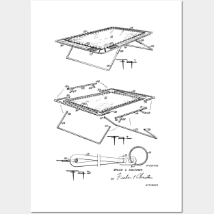 Trampoline Vintage Patent Hand Drawing Posters and Art